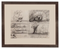Franciszek Starowieyski “Composition & nudes; double-sided work” 1993   , antique Warsaw, antique paintings, Galeria Żak, art, antiques