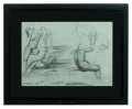 Franciszek Starowieyski “Composition & nudes; double-sided work” 1993   , antique Warsaw, antique paintings, Galeria Żak, art, antiques