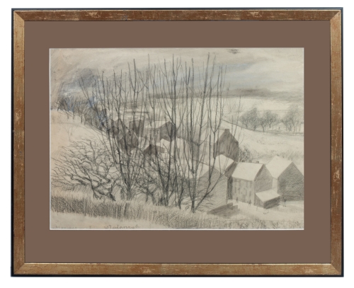 Włodarczuk “City view” 1969   , antique Warsaw, antique paintings, Galeria Żak, art, antiques