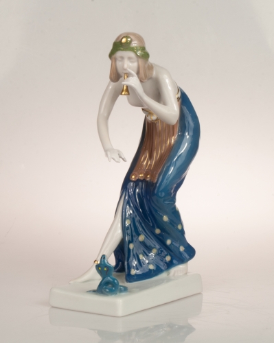 Snake Charmer, Berthold Boess, Rosenthal, 1923 , antique Warsaw, antique porcelain, old porcelain, Galeria Żak, art, antiques