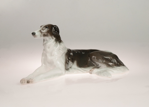 Greyhound, Max Valentin, Rosenthal, 1920’s, antique Warsaw, antique porcelain, old porcelain, Galeria Żak, art, antiques
