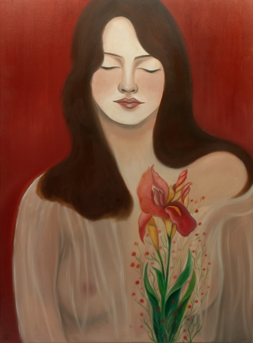 Magdalena Stoch “Sierpień” , antyki Warszawa, skup antyków, współczesne malarstwo, malarstwo aukcyjne, malarstwo polskie, Galeria Żak