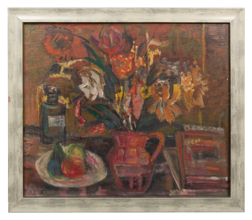 Att. Józef Charyton “Still life with flowers”  , antique Warsaw, antique paintings, Galeria Żak, art, antiques