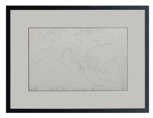 Jan Dobkowski „Erotic”, 1989  , antique Warsaw, antique paintings, Galeria Żak, art, antiques