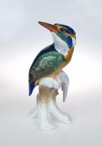 Theodor Kärner “Kingfisher”, Rosenthal, 1954 , antique Warsaw, antique porcelain, old porcelain, Galeria Żak, art, antiques