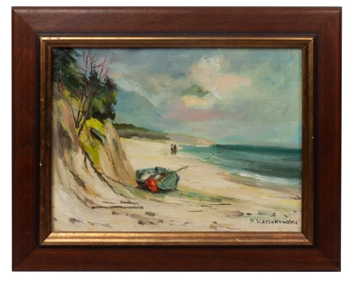 Marian Kaczanowski “Seascape”  , antique Warsaw, antique paintings, Galeria Żak, art, antiques