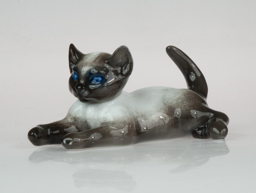 Cat, Fritz Heidenreich, Rosenthal, 1950’s  , antique Warsaw, antique paintings, Galeria Żak, art, antiques