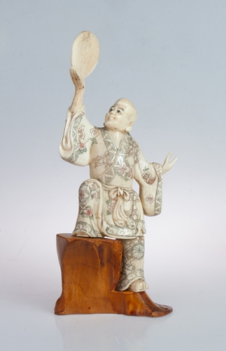 Mnich taoistyczny, Japonia, okres Meiji (1868-1912), antyki Warszawa, skup antyków, sztuka dalekiego wschodu, okimono, antyki, Galeria Żak