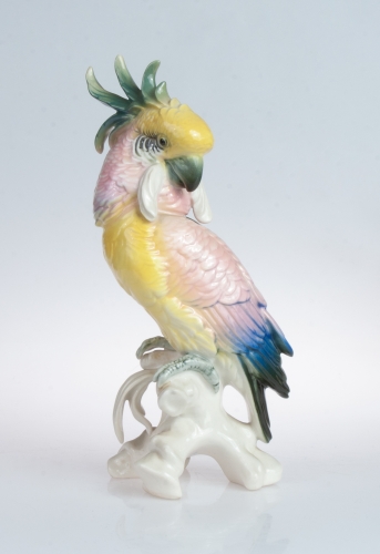 Parrot, Karl Ens, after 1945, antique Warsaw, antique porcelain, old porcelain, Galeria Żak, art, antiques