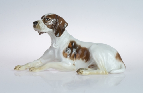Dog, Max Daniel Hermann Fritz, 1930’s antique Warsaw, antique porcelain, old porcelain, Galeria Żak, art, antiques