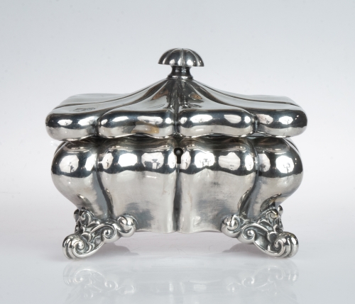 Sugar bowl, August Ehlers, Denmark, c. 1900  , antique Warsaw, silver, old silver, Galeria Żak, art, antiques