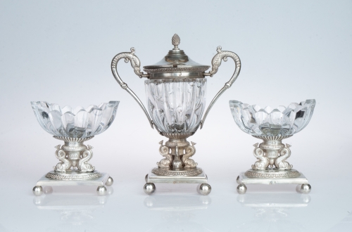 Spice set, France, 1819-1838, antique Warsaw, silver, old silver, Galeria Żak, art, antiques