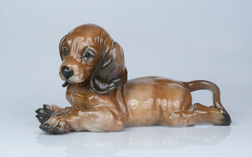 Dachshund, Fritz Heidenreich, Rosenthal, 1950’s, antique Warsaw, antique porcelain, old porcelain, Galeria Żak, art, antiques