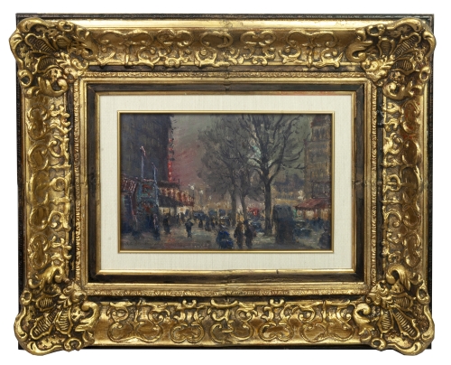 Stefan Domaradzki "Paris", 1948   , antique Warsaw, antique paintings, Galeria Żak, art, antiques