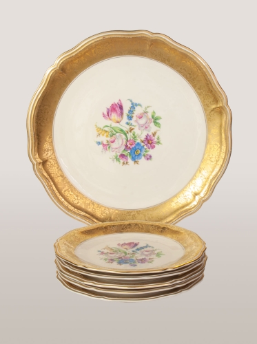 Fruit serving set, Rosenthal, 1919-1935, antique Warsaw, antique porcelain, old porcelain, Galeria Żak, art, antiques