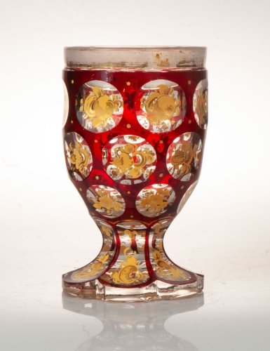 Rummer, 19th century, antique Warsaw, antique home decorations, Galeria Żak, art, glass