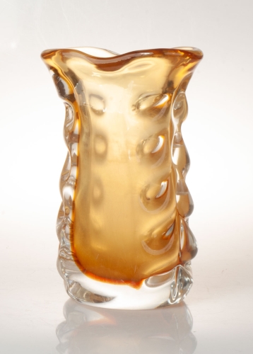 Vase, Eastern Europe, 1970's, antique Warsaw, antique home decorations, Galeria Żak, art, glass