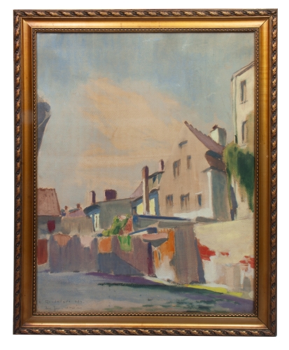 Janusz Witwicki “Grudziądz” 1934   , antique Warsaw, antique paintings, Galeria Żak, art, antiques