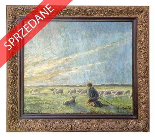 Albert-Heinrich-Brendel-“Dogladajac-stada,-antyki-Warszawa,-skup-antykow,-dawne-malarstwo,-malarstwo-aukcyjne,-malarstwo-polskie,-Galeria-Zak.jpg