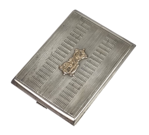 Cigarette case, Poland, 1940’s, antique Warsaw, silver, old silver, Galeria Żak, art, antiques