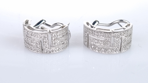 Kolczyki z brylantami , antyki Warszawa, skup antyków, dawna biżuteria, antyki, Galeria Żak