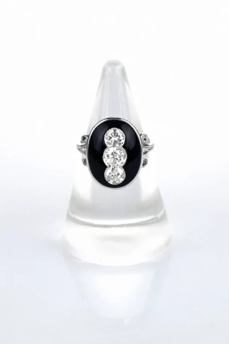 Onyx and diamonds ring, antique Warsaw, jewelry, old jewelry, Galeria Żak, art, antiques