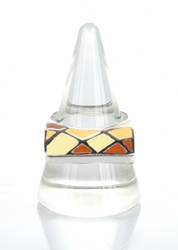 Enamel ring, antique Warsaw, jewelry, old jewelry, Galeria Żak, art, antiques