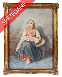Carl Friedrich Naumann “Dziewczyna z koszem”, 1853 r.