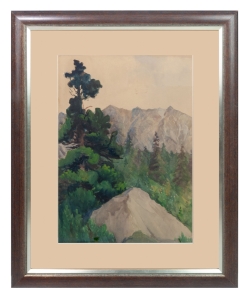 Friedrich Iwan "Pejzaż górski", 1943 r.