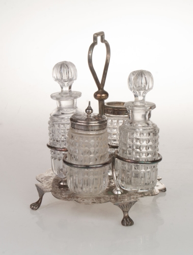 Spice set, Thomas Woolley, Birmingham, England, c. 1900 , antique Warsaw, silver, old silver, Galeria Żak, art, antiques