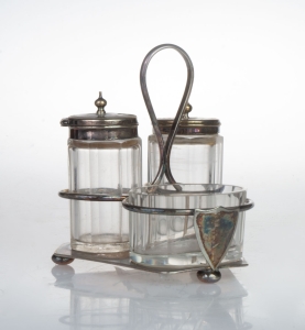 Spice set, William Hutton & Sons, Sheffield, England, c.  1900 