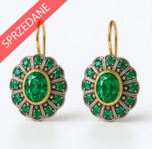 Kolczyki ze szmaragdami 