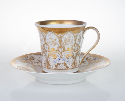 Cup, KPM, Berlin, half of the 19th century, antique Warsaw, antique porcelain, old porcelain, Galeria Żak, art, antiques