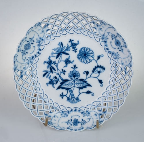 Openwork plate, Meissen, early 20th century, antique Warsaw, antique porcelain, old porcelain, Galeria Żak, art, antiques