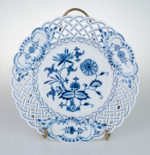 Openwork plate, Meissen, early 20th century, antique Warsaw, antique porcelain, old porcelain, Galeria Żak, art, antiques