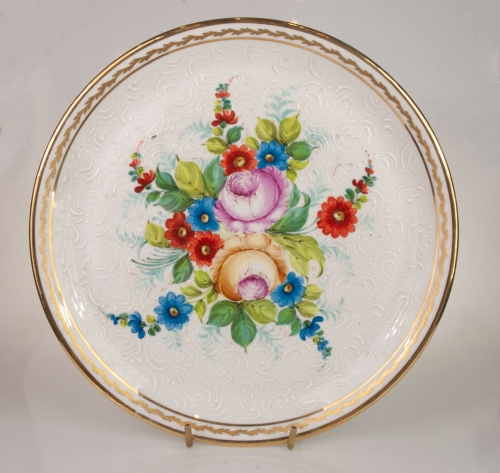 Talerz dekoracyjny, Europa Zachodnia, antyki Warszawa, skup antyków, porcelana, stara porcelana, Galeria Żak