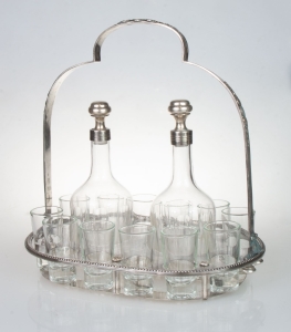 Drinking set, Phénix, Lyon, France, early 20th century