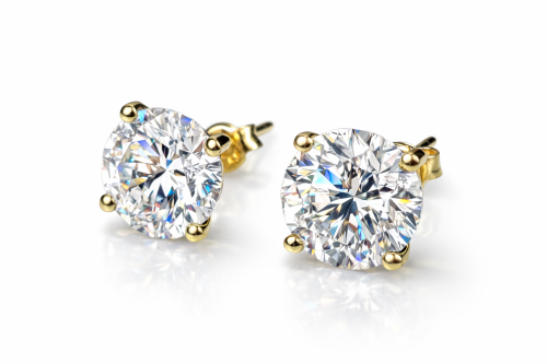 Kolczyki z brylantami, antyki Warszawa, skup antyków, dawna biżuteria, antyki, Galeria Żak