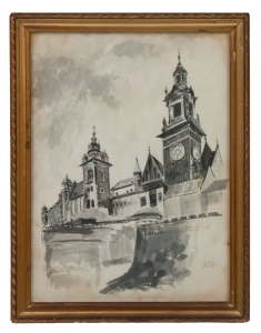 Monogramista R. Ch. “Widok na Wawel”  