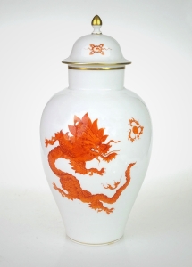 Waza ze smokiem, Miśnia, XX w. 