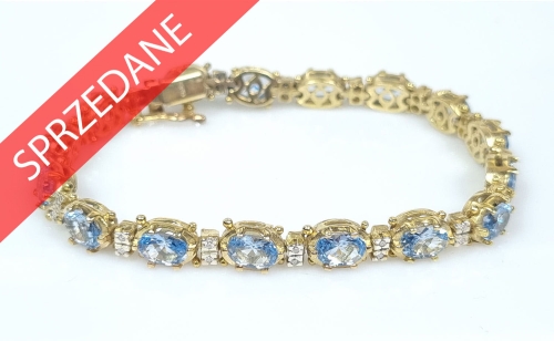 Bransoletka z topazami, antyki Warszawa, skup antyków, dawna biżuteria, antyki, Galeria Żak