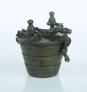 Odważniki kubełkowe, Norymberga, XIX w.