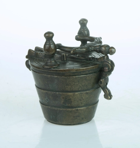 Odważniki kubełkowe, Norymberga, XIX w., antyki Warszawa, skup antyków, antyczne dekoracje, Galeria Żak