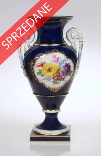 Amfora, Miśnia, pocz. XX w., antyki Warszawa, skup antyków, porcelana, stara porcelana, Galeria Żak