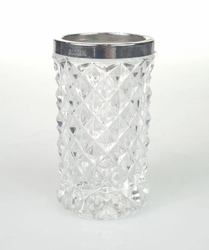 Toothpick holder, Emil Hermann, Waldstetten, Germany, 1920’s, antique Warsaw, silver, old silver, Galeria Żak, art, antiques
