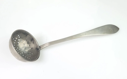 Tea strainer, 19th century , antique Warsaw, silver, old silver, Galeria Żak, art, antiques