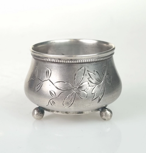 Salt cellar, Russia, 19th/20th century , antique Warsaw, silver, old silver, Galeria Żak, art, antiques