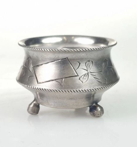 Salt cellar, Russia, 19th/20th century , antique Warsaw, silver, old silver, Galeria Żak, art, antiques