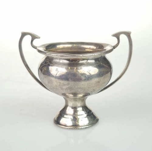 Salt cellar, Walker & Hall, Birmingham, England, 1851 , antique Warsaw, silver, old silver, Galeria Żak, art, antiques