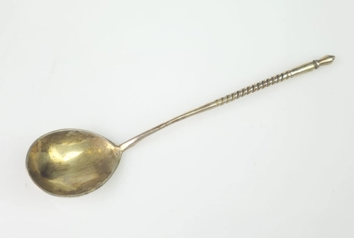 Spoon, Russia, 1880 , antique Warsaw, silver, old silver, Galeria Żak, art, antiques